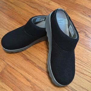 Black Dansko Lucie Wool Clogs Slippers